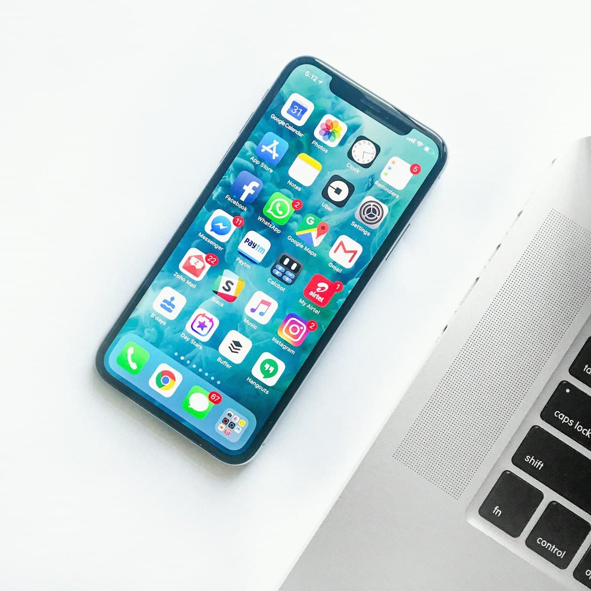 A phone open to a chat conversation
